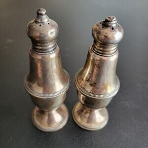 Vintage Duchin Creation Sterling Silver 925 Salt and Pepper Shaker Weighted MCM